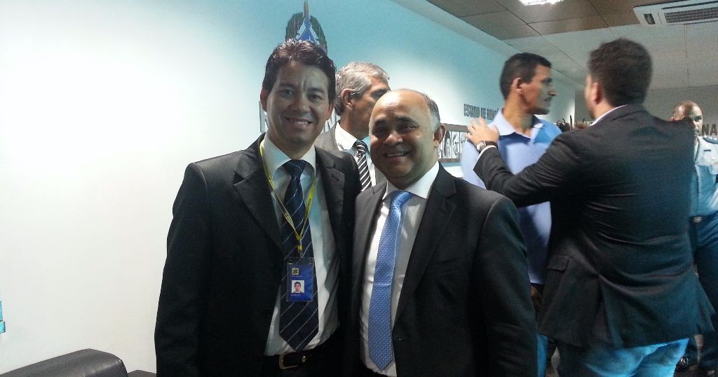 Presidente AABB, Aurelio Rosa, Ministro dos Esportes George Hilton